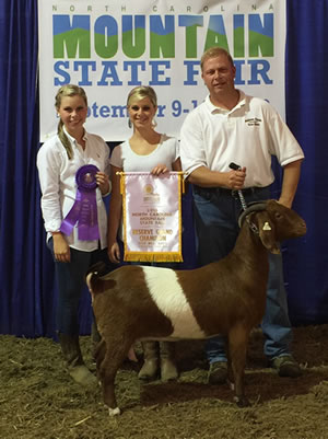 2016 Overall NC Mountain State Fair Reserve Champion Doe
